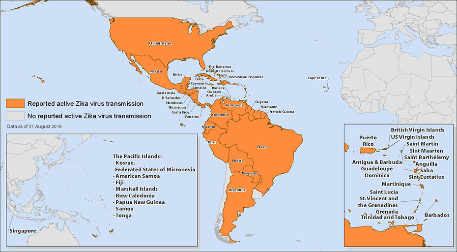 a map of the north and south america