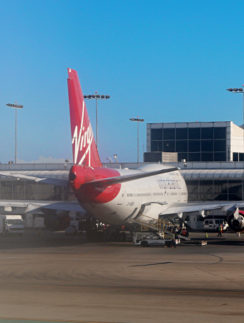 Virgin Atlantic Airways Boeing 747-400 aircraft Los Angeles International Airport
