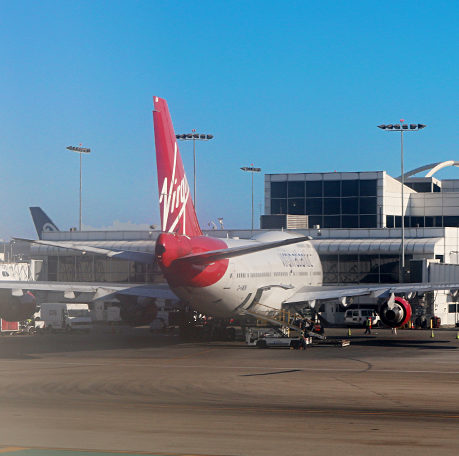 Virgin Atlantic Airways Boeing 747-400 aircraft Los Angeles International Airport