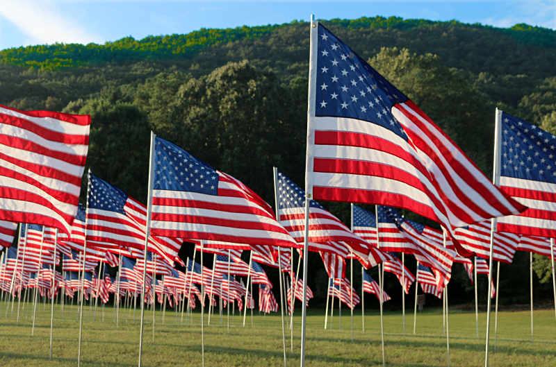 Flags Kennesaw Mountain National Battlefield Park