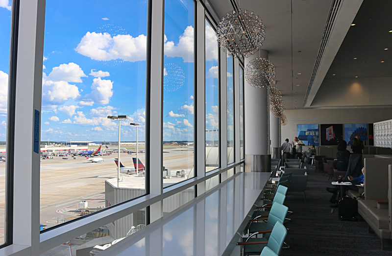 Delta Air Lines Sky Club Concourse B Atlanta airport