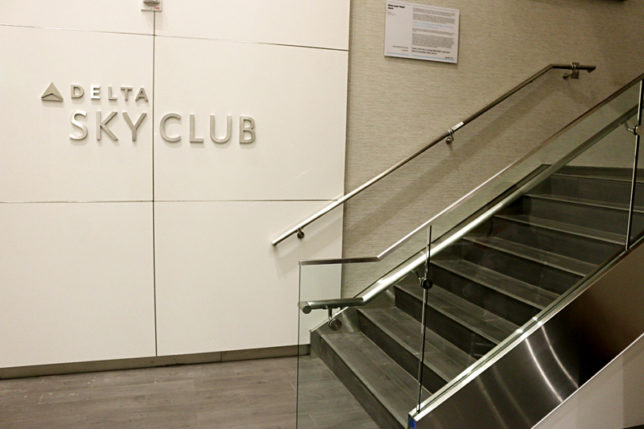 Delta Air Lines Sky Club Concourse B Atlanta airport