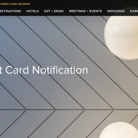 Security data payment card breach