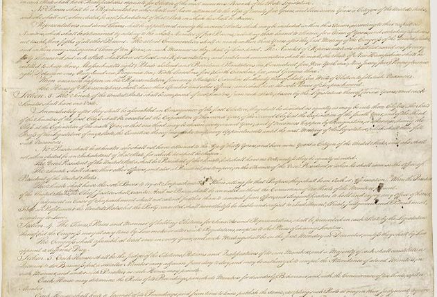Constitution first page