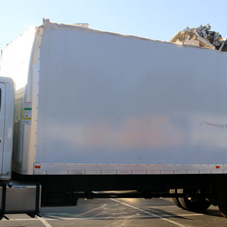 Damaged Enterprise truck