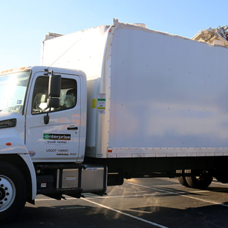 Damaged Enterprise truck