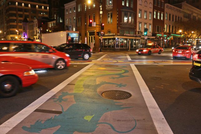 Seventh Street and G Street intersection District of Columbia Chinatown Washington