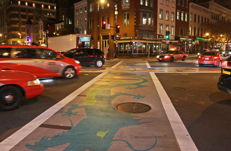 Seventh Street and G Street intersection District of Columbia Chinatown Washington