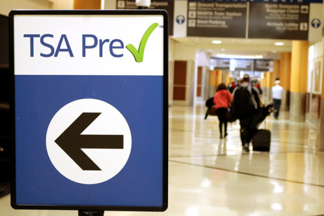 Transportation Security Administration sign at airport