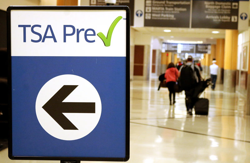 Transportation Security Administration sign at airport