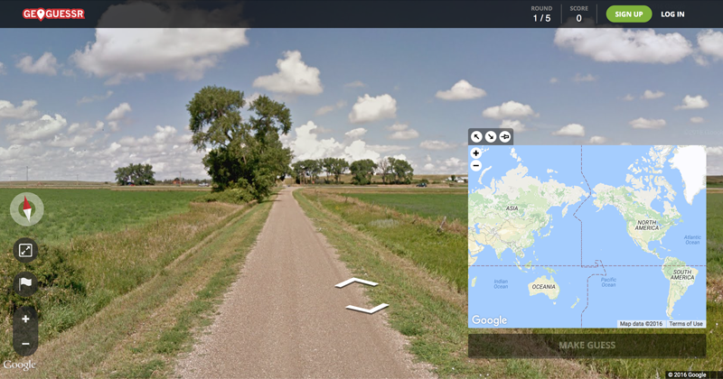 GeoGuessr Google Maps game