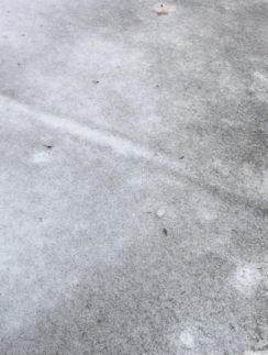 Ice on ground