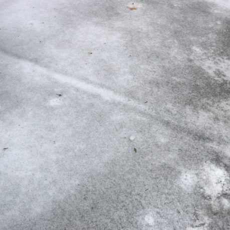 Ice on ground