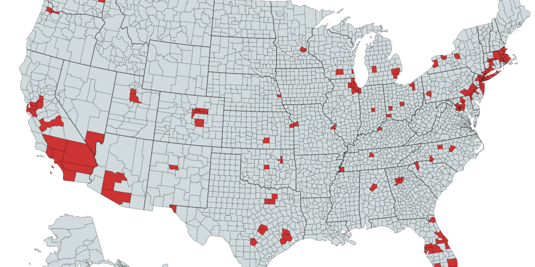146 Most Populous Counties in the United States