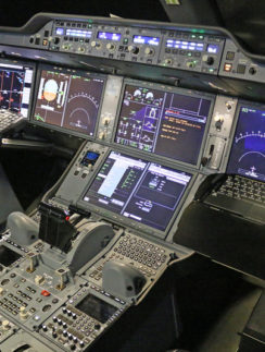 Airbus A350 flight simulator