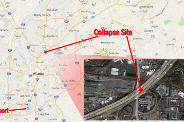 Interstate 85 collapse in Atlanta