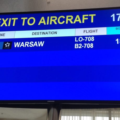 Gate at Minsk National Airport