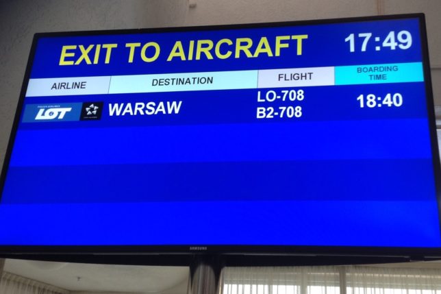 Gate at Minsk National Airport