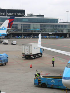 KLM Atlanta to Amsterdam Schiphol airport