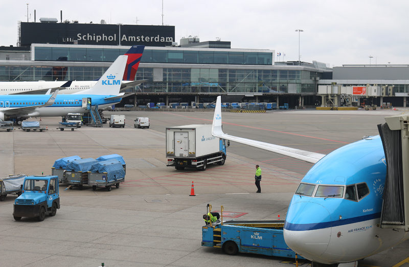 KLM Atlanta to Amsterdam Schiphol airport