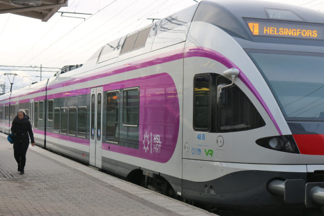 Train from Helsinki Airport