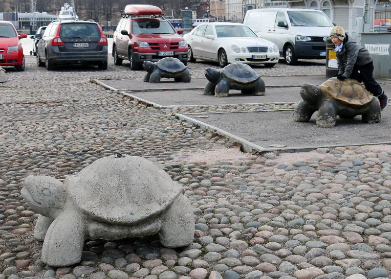 Concrete Turtles in Helsinki