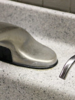 faucet and soap dispenser