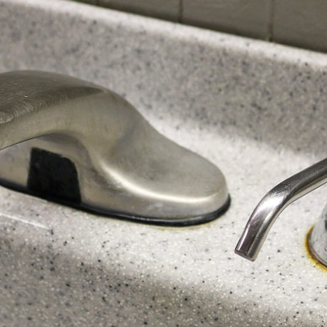 faucet and soap dispenser
