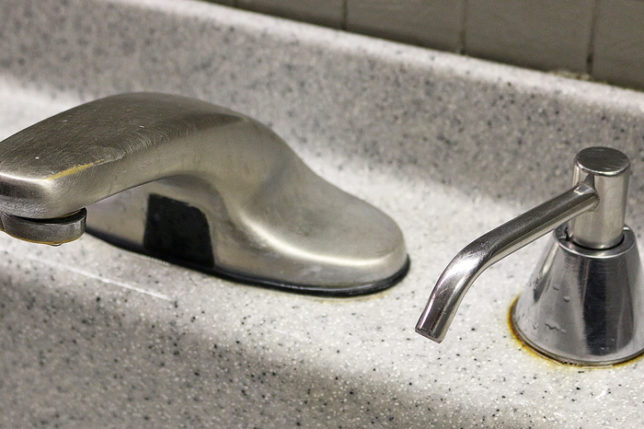 faucet and soap dispenser