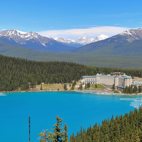 Lake Louise from above