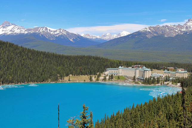 Lake Louise from above