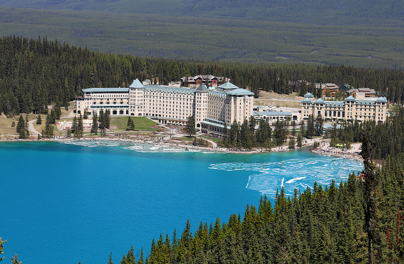 Lake Louise from above — Fairmont