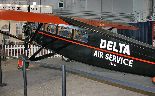 TravelAir 6B Sedan airplane Delta Air Lines