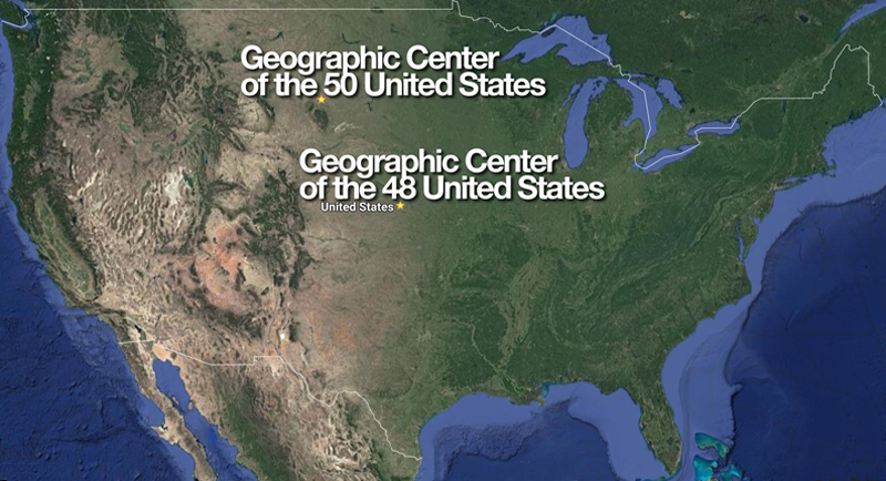 Geographic centers of the United States