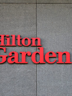 Hilton Garden Inn logo at Krakow Airport