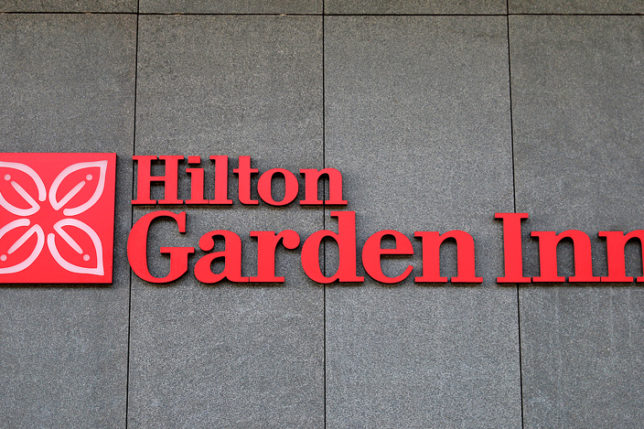 Hilton Garden Inn logo at Krakow Airport