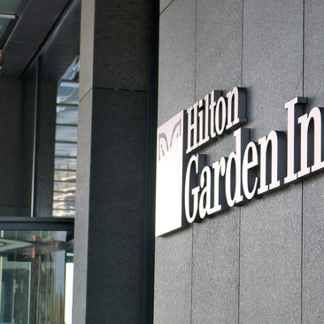 Hilton Garden Inn logo at Krakow Airport