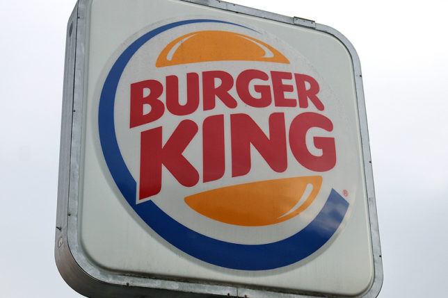 Burger King sign