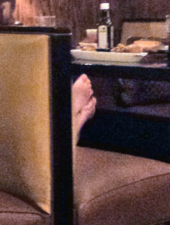 bare feet restaurant booth