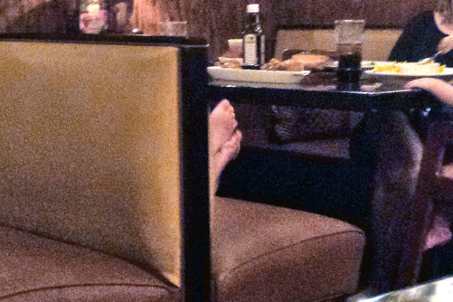 bare feet restaurant booth