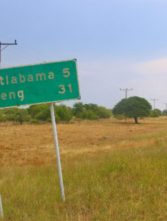 Botswana near South Africa border