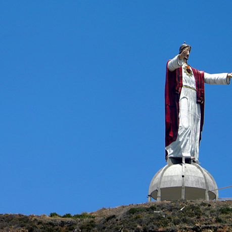 Religious statue in Mexico