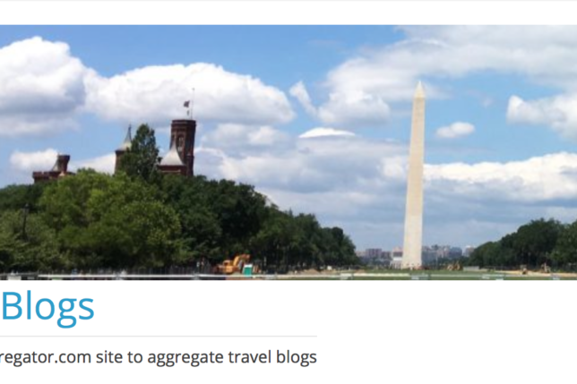 Travel blog aggregator iolaire