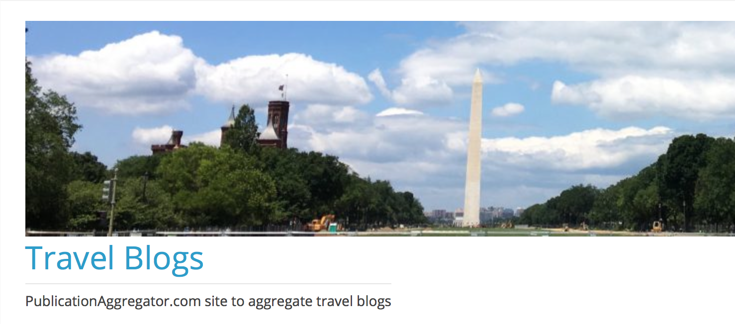 Travel blog aggregator iolaire