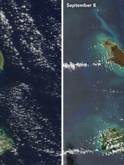 Barbuda satellite images