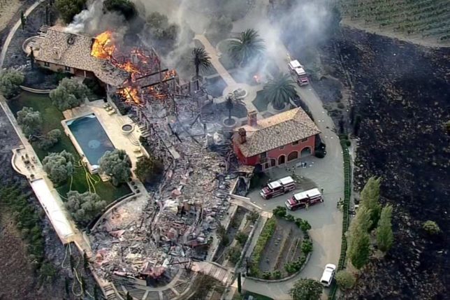 Hilton Sonoma Wine Country hotel burned