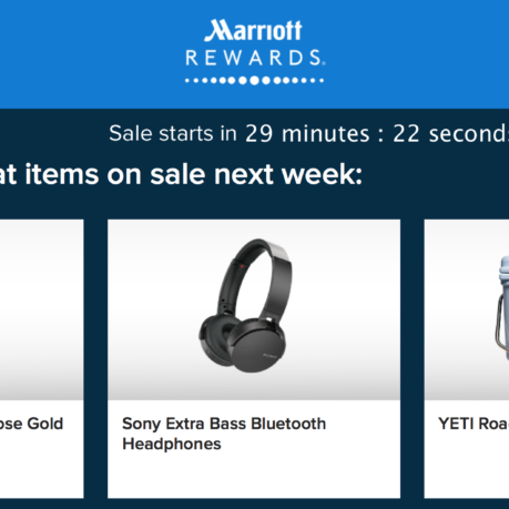 Marriott Rewards Flash Sale on Merchandise 2017