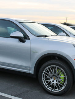 fleet of Porsche cars