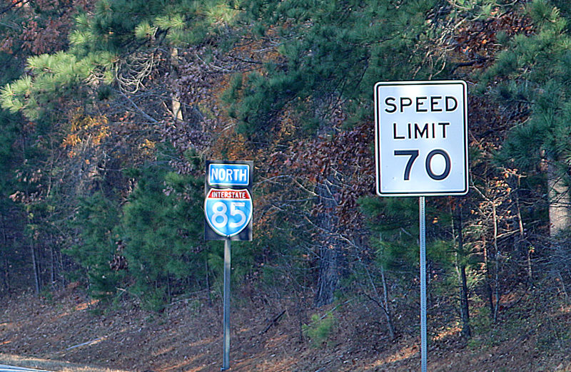 Speed Limit 70 highway