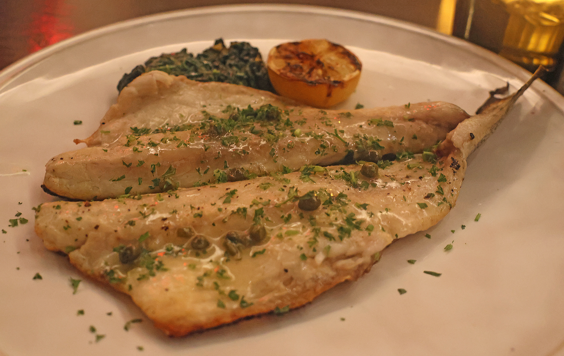 a plate of food on a table
